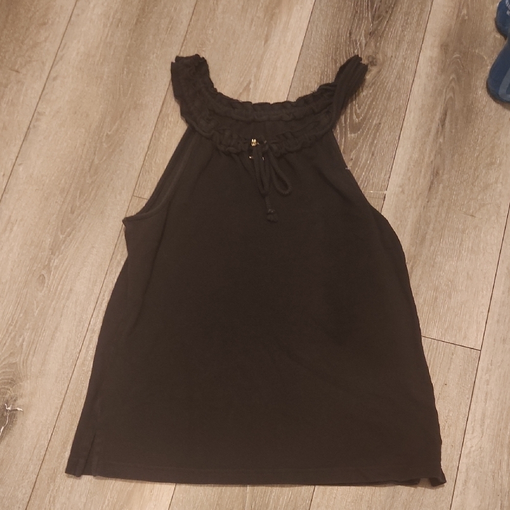 Michael Kors Elegant Black Sleeveless Top